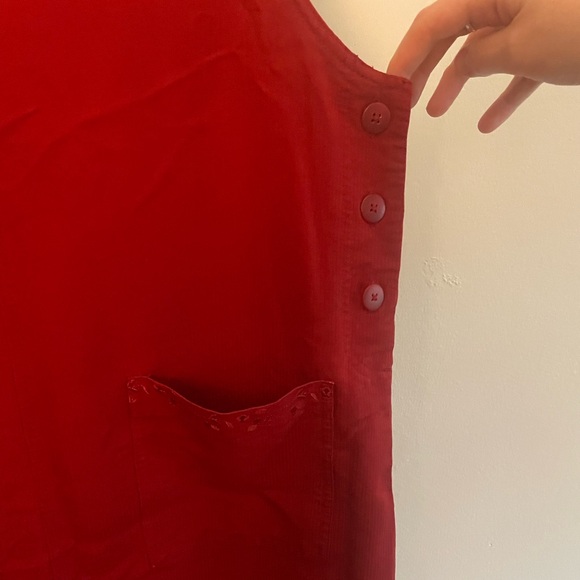90’s Red Shift Dress - Picture 2 of 4
